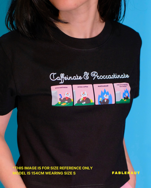 I'm Sooo Late Baby Tee (Black)
