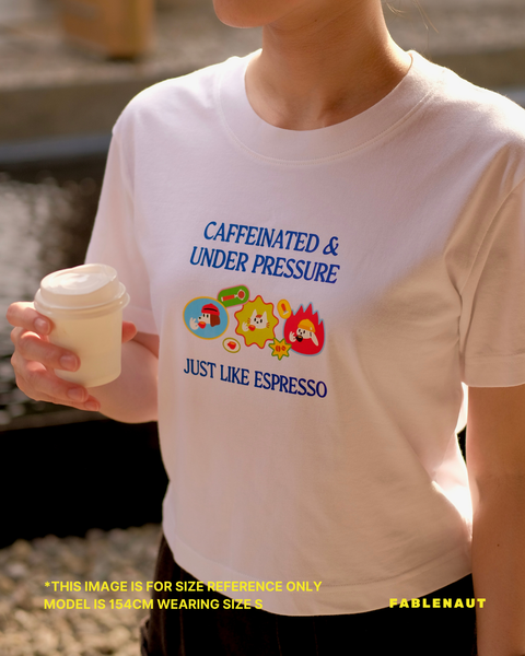 Under Pressure Baby Tee (White)