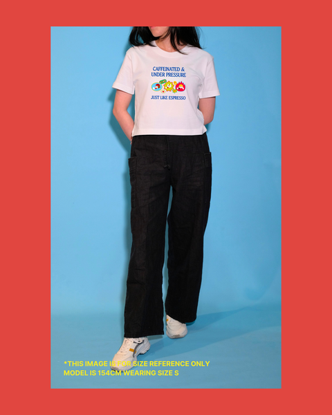 Under Pressure Baby Tee (White)