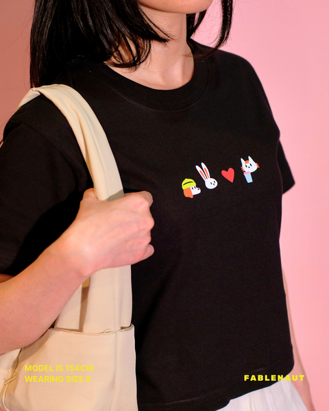 Fablenaut Friends Baby Tee (Black)
