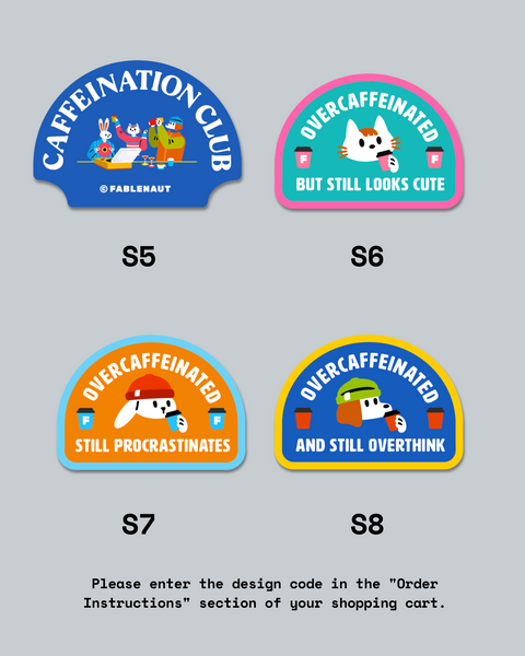 Caffeinated Stickers