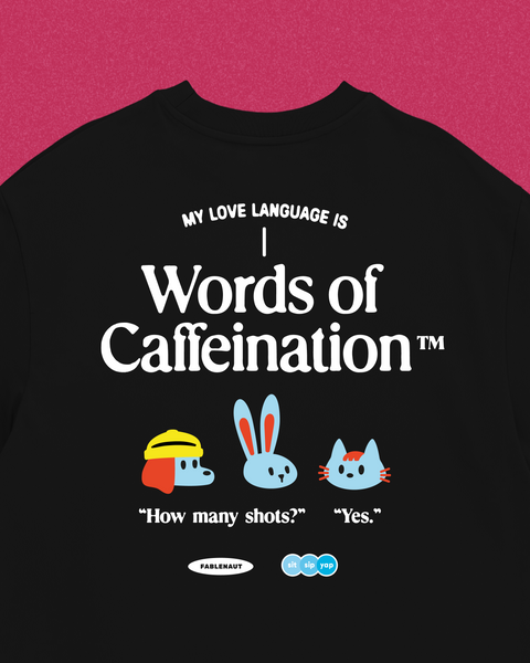Words of Caffeination V2 (Black)