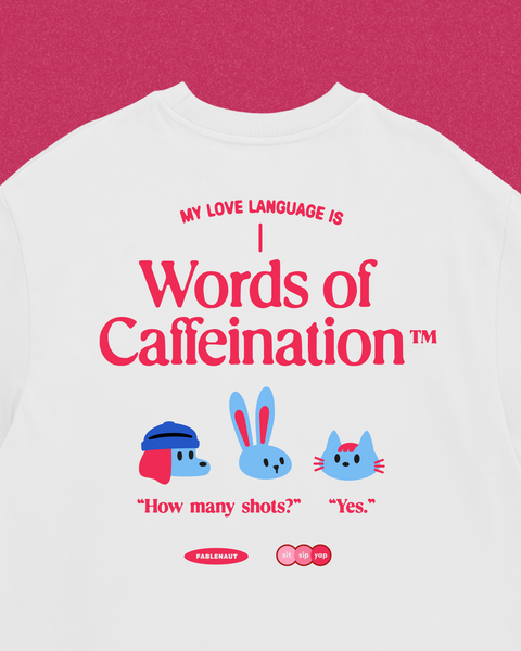 Words of Caffeination V2 (White)