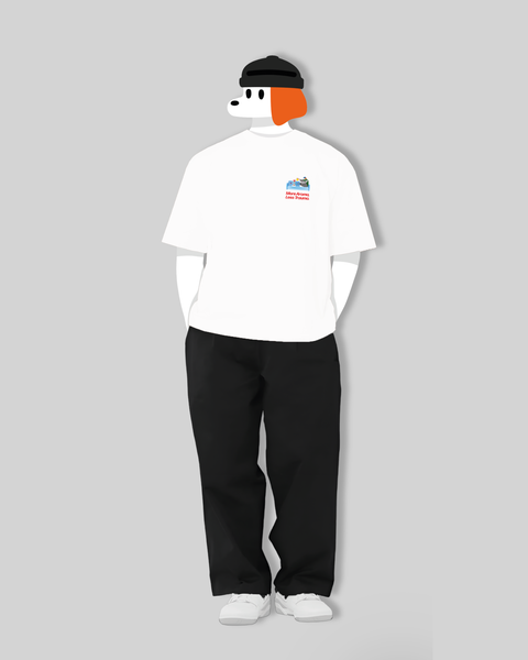 More Aroma Less Trauma Oversized T-Shirt (White)