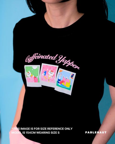Caffeination Club Baby Tee (Black)