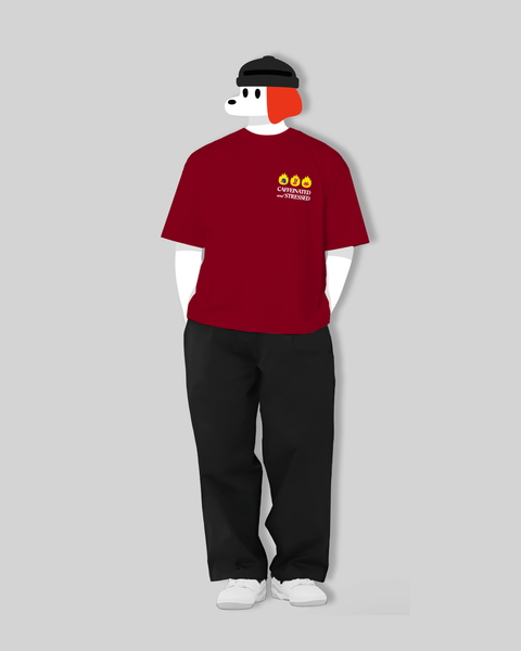 Caffeinated and Stressed (Red)