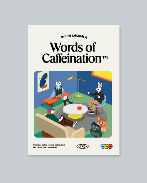 Words of Caffeination Poster