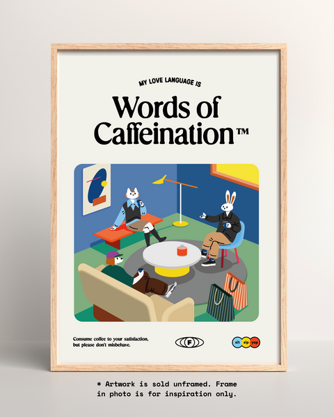 Words of Caffeination Poster