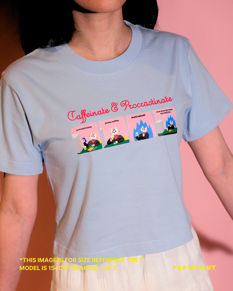 I'm Sooo Late Baby Tee (Blue)