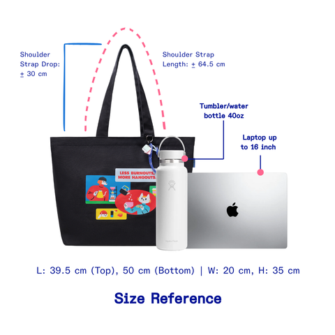 Kanavaia x Fablenaut - Canvas Tote Bag (Black)