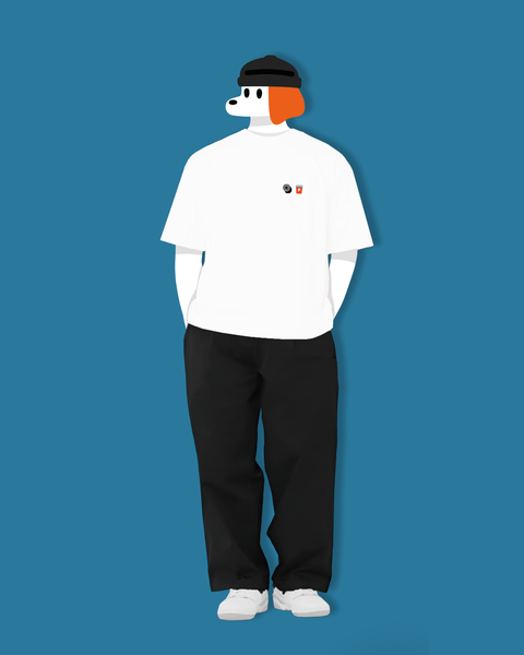 Fablenaut X Ombé Kofie Oversized Tee (White)