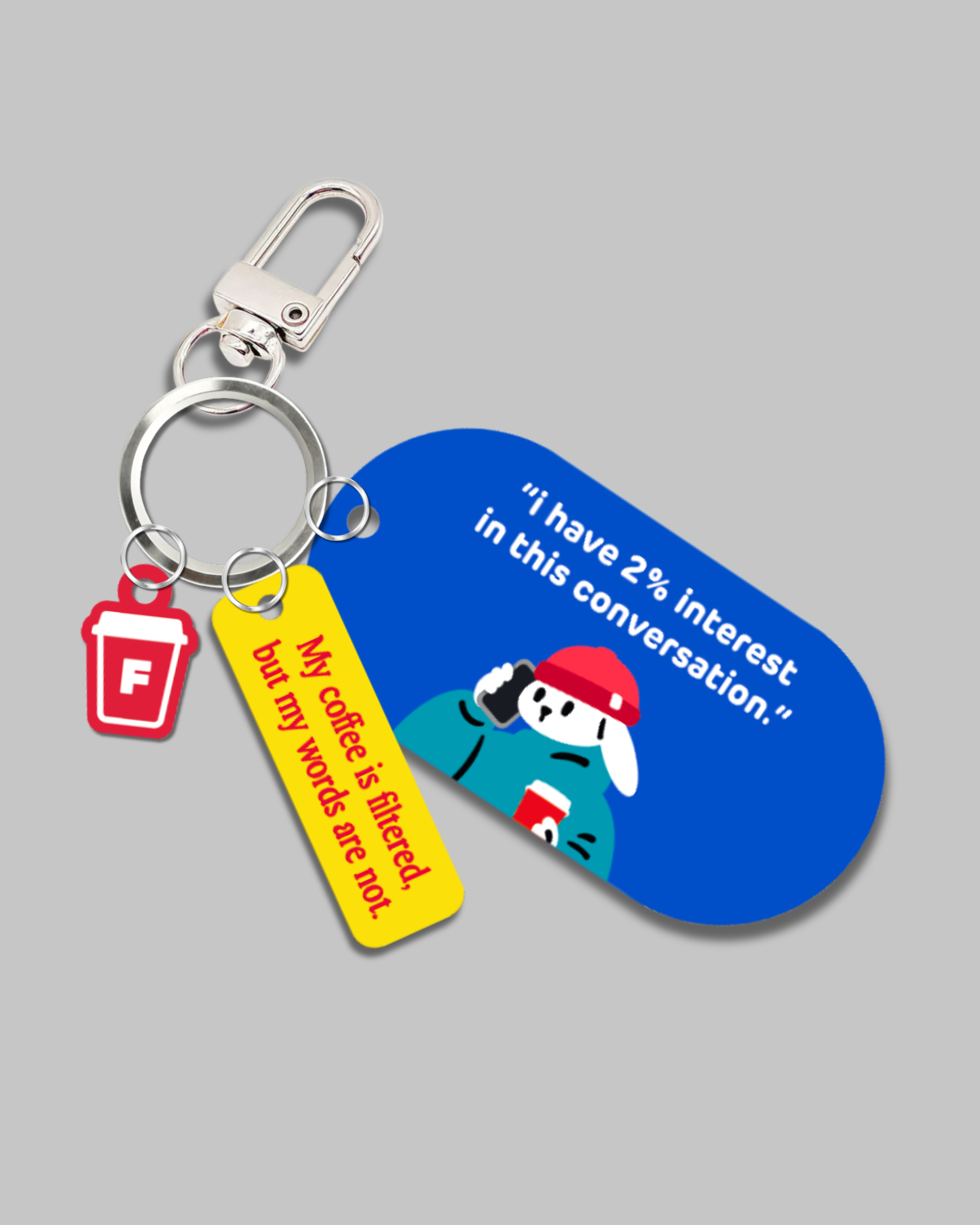 No Filter Acrylic Keychain – FABLENAUT
