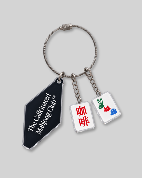 The Caffeinated Mahjong Club Keychain