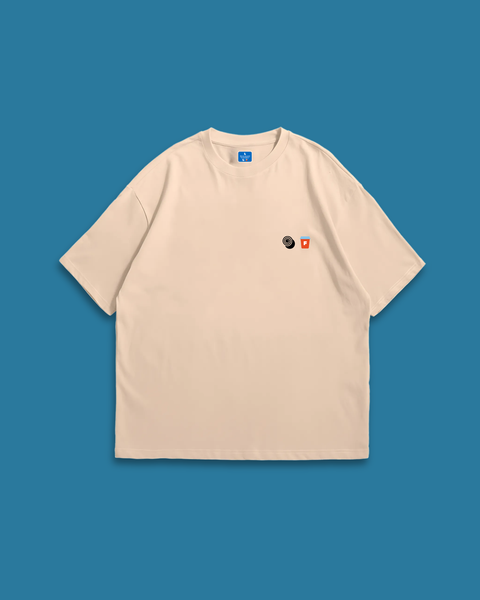 Fablenaut X Ombé Kofie Oversized Tee (Beige)
