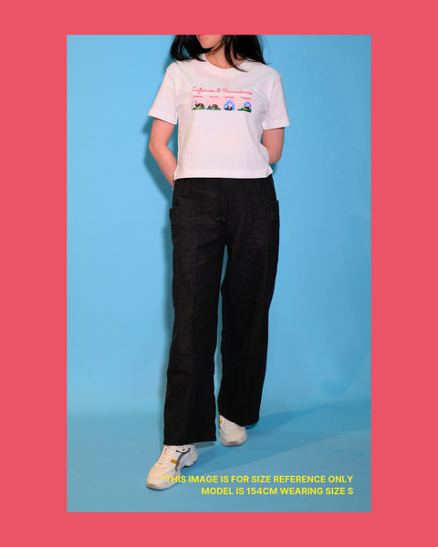 I'm Sooo Late Baby Tee (White)