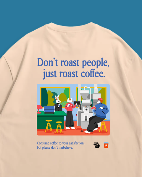 Fablenaut X Ombé Kofie Oversized Tee (Beige)