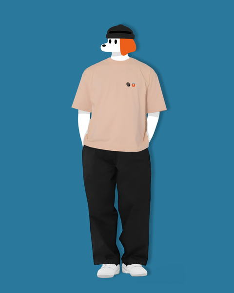 Fablenaut X Ombé Kofie Oversized Tee (Beige)