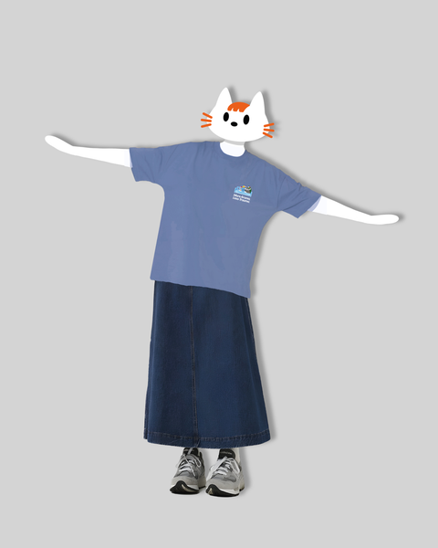 More Aroma Less Trauma Oversized T-Shirt (Blue)