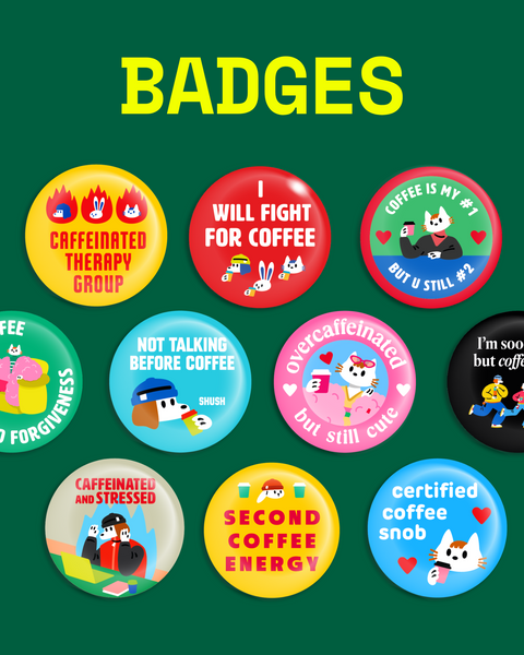 Caffeinated Badges