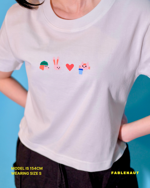Fablenaut Friends Baby Tee (White)