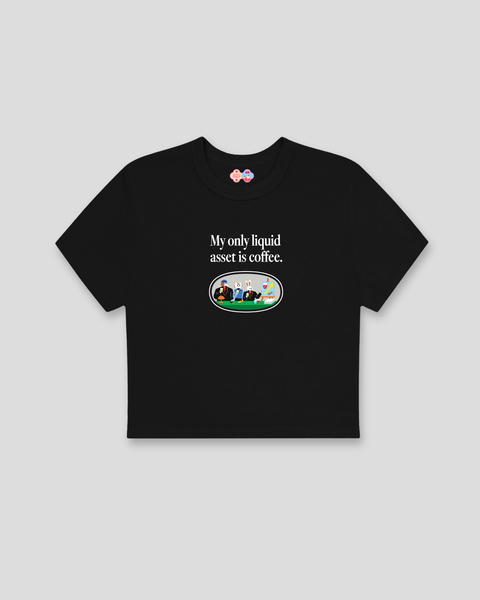 Liquid Asset Baby Tee (Black)