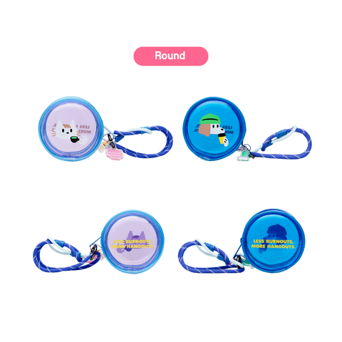 Kanavaia x Fablenaut - Tiny PVC Zip Pouch (Round - Lavender)