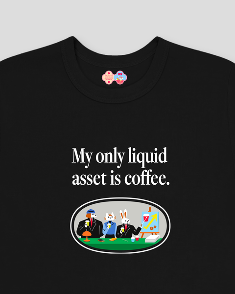 Liquid Asset Baby Tee (Black)