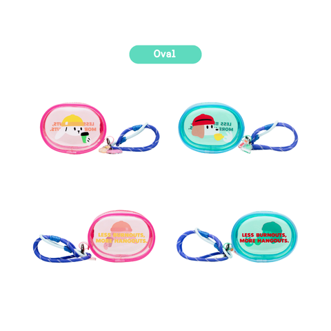 Kanavaia x Fablenaut - Tiny PVC Zip Pouch (Oval - Mint)
