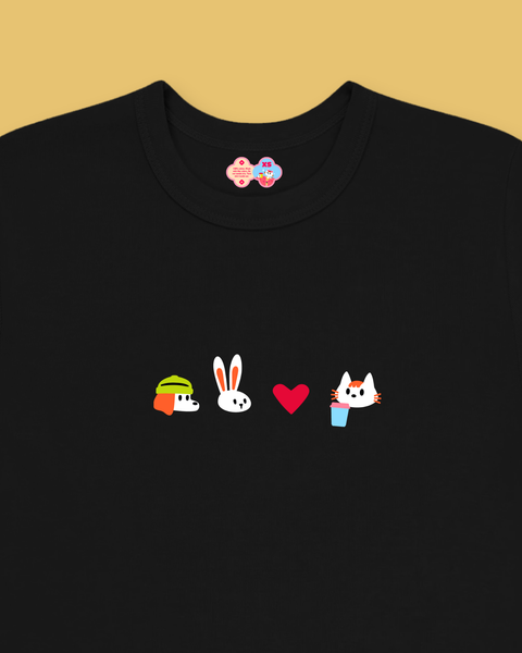 Fablenaut Friends Baby Tee (Black)