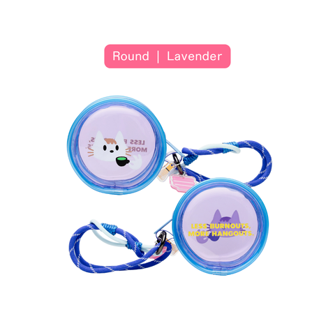 Kanavaia x Fablenaut - Tiny PVC Zip Pouch (Round - Lavender)