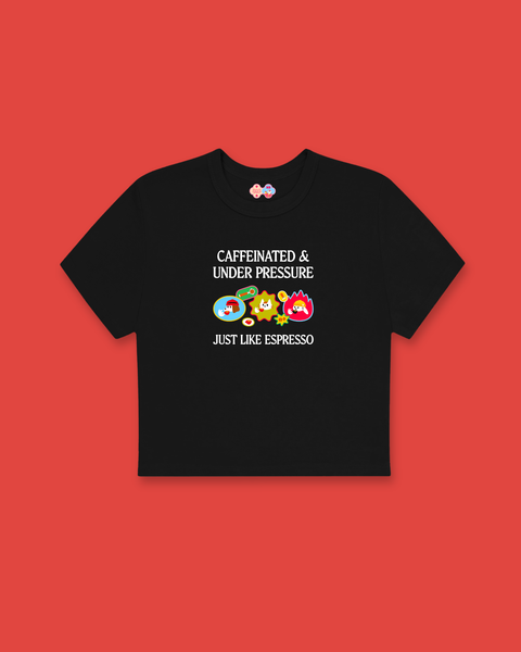 Under Pressure Baby Tee (Black)