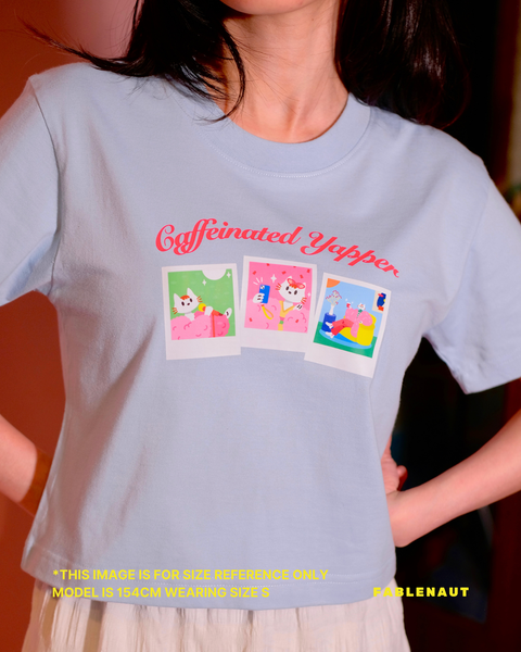 Caffeination Club Baby Tee (Blue)