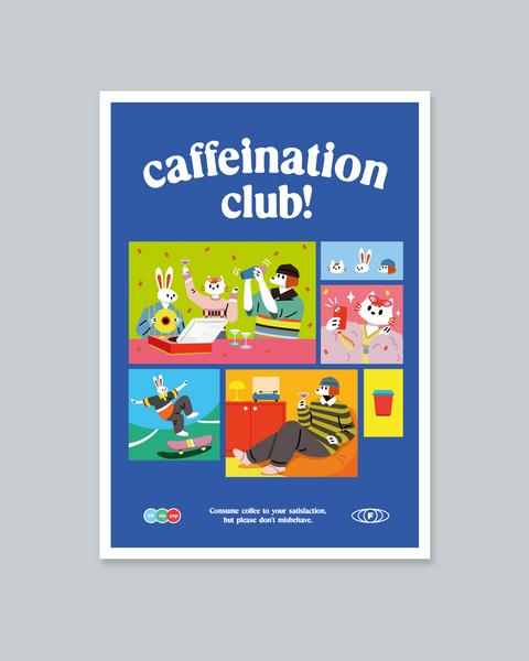 Caffeination Club Poster