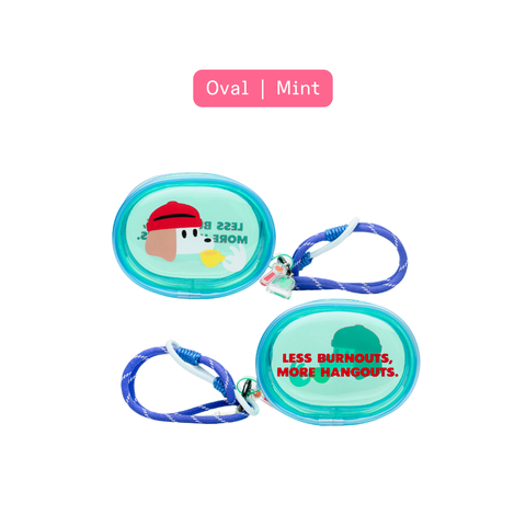 Kanavaia x Fablenaut - Tiny PVC Zip Pouch (Oval - Mint)