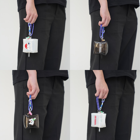 Kanavaia x Fablenaut - Tiny PVC Zip Pouch (Square - White)