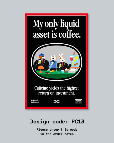 [New Designs!] Caffeinated Postcards