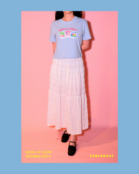 Caffeinated Yapper Baby Tee (Blue)