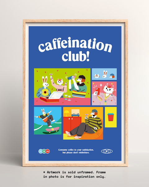 Caffeination Club Poster