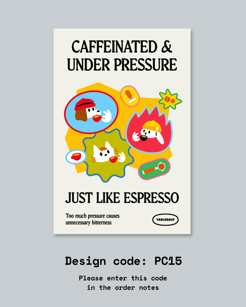 [New Designs!] Caffeinated Postcards