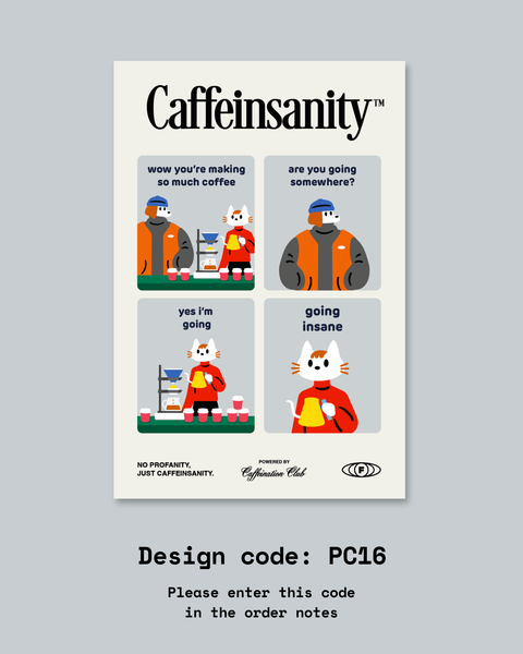 [New Designs!] Caffeinated Postcards