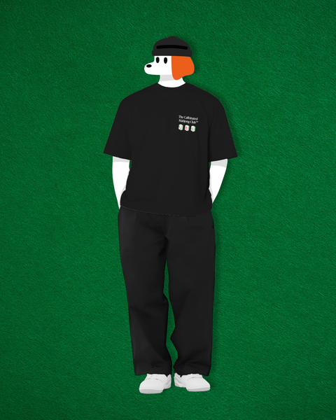 The Caffeinated Mahjong Club Oversized T-Shirt (Black)