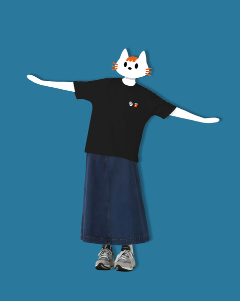 Fablenaut X Ombé Kofie Oversized Tee (Black)