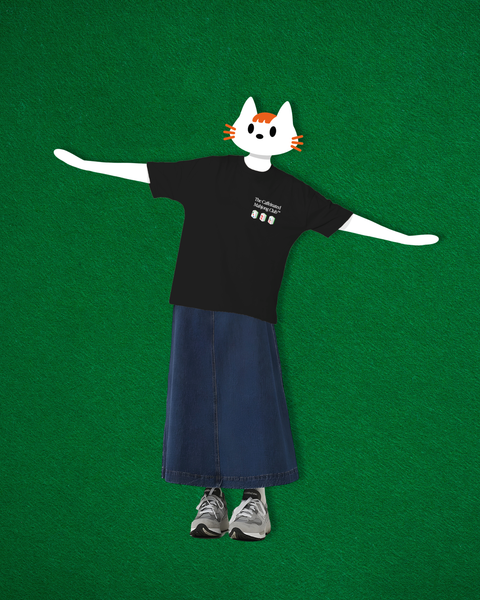 The Caffeinated Mahjong Club Oversized T-Shirt (Black)