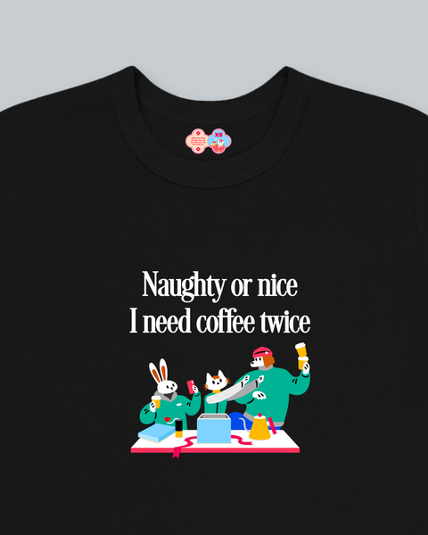 Naughty or Nice Baby Tee (Black)