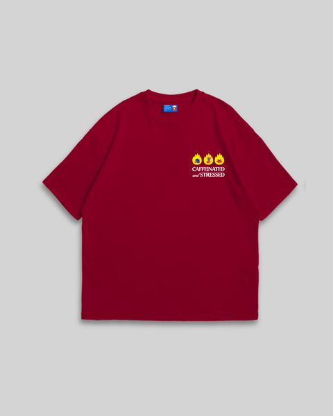 Caffeinated and Stressed (Red)