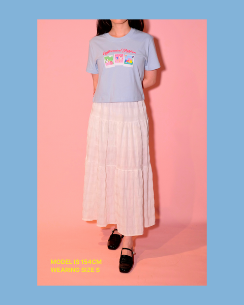 Caffeinated Yapper Baby Tee (White)