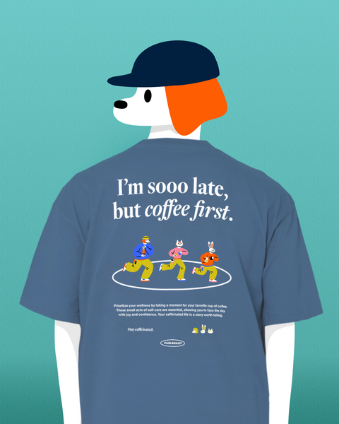 I'm Sooo Late T-Shirt [Blue]
