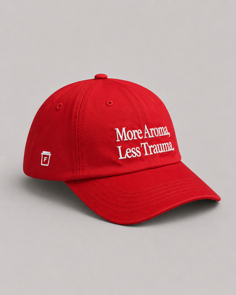 More Aroma Less Trauma Hat (Red)