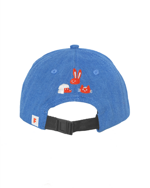 Words of Caffeination Hat (Washed Blue)