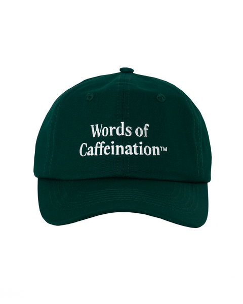 Words of Caffeination Hat (Green)